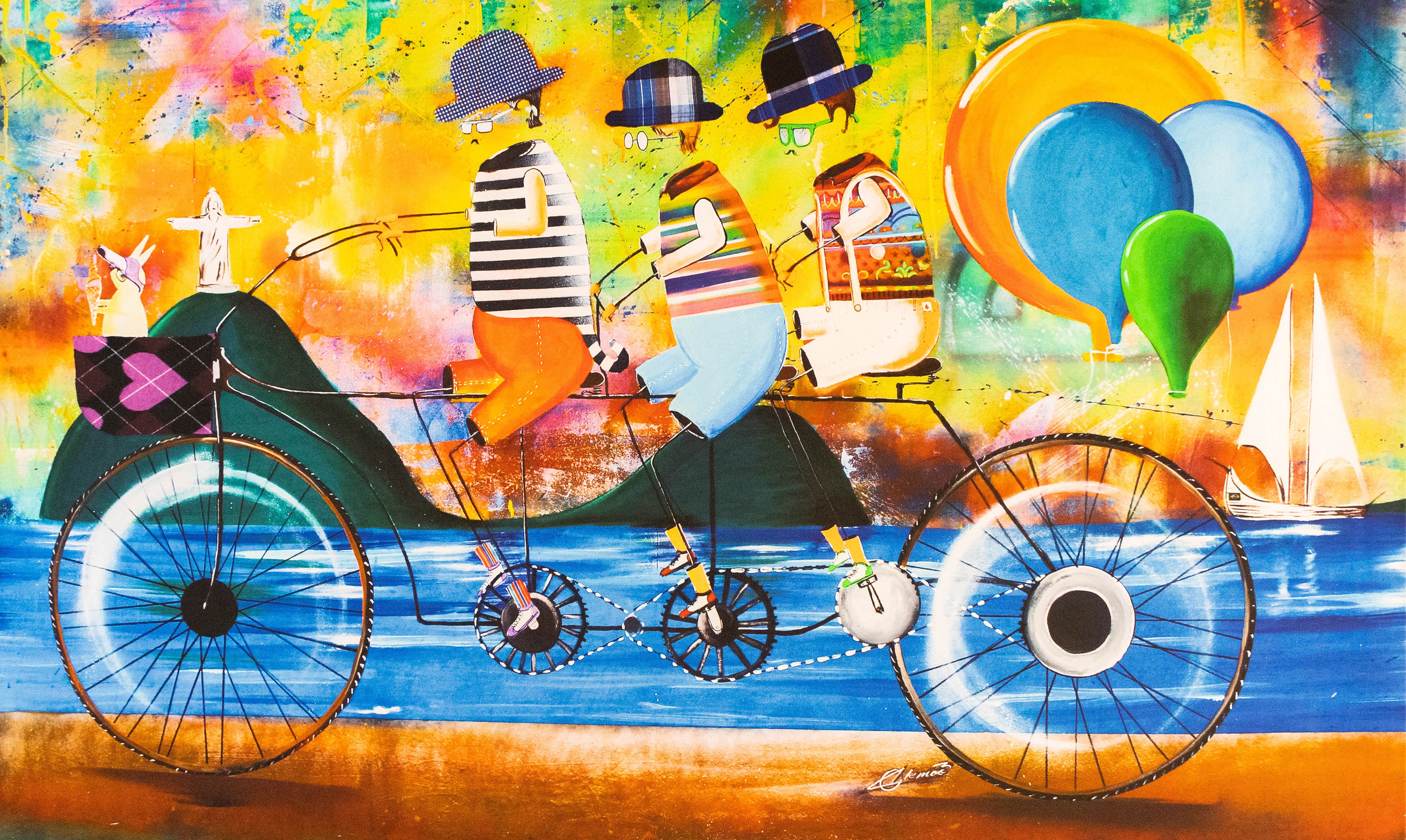 Memories of Rio de Janeiro II (impression sur toile d'art édition limitée certifiée)